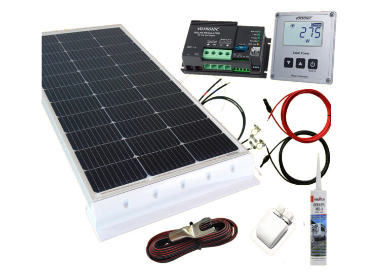 100 Watt Wohnmobil Solaranlage Votronic 12V Set weiss