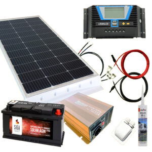130 Watt Wohnmobil Solaranlage 12 Volt Set erweiterbar