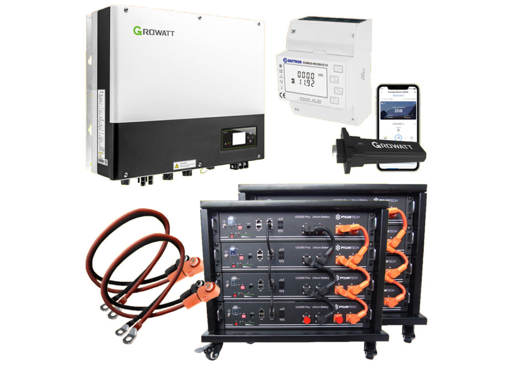 Batterienachrüstsatz 19,2 kWh Growatt Pylontech