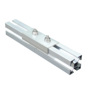 4 x Profilverbinder ALU über Eck 2 Loch für Aluprofil 40x40