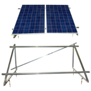PV Solar Unterkonstruktion Aufständerung für 2 Module