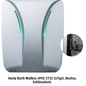 Hardy Barth Wallbox cPH2 2T22 2xTyp2, Buchse, Schlüsselsch. "Modi"