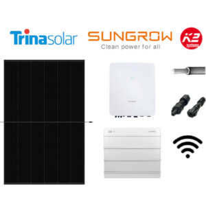 Sungrow 10 kW PV Anlage mit 9,6kWh Speicher und TrinaSolar Modulen, erhältlich in unserem Onlineshop, Wie funktioniert eine Solaranlage mit Speicher?