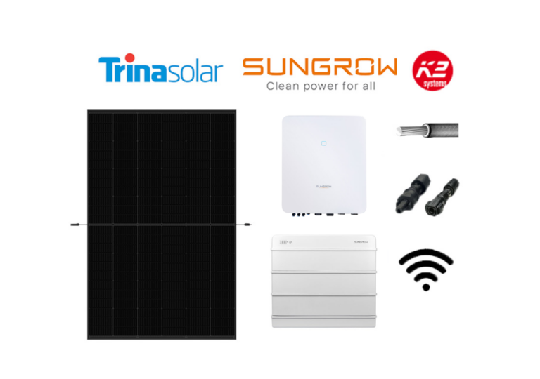 Sungrow 10 kW PV Anlage mit 9,6kWh Speicher und TrinaSolar Modulen, erhältlich in unserem Onlineshop, Wie funktioniert eine Solaranlage mit Speicher?