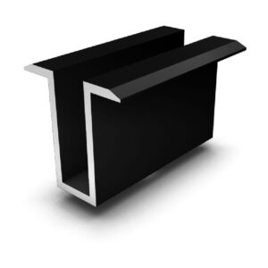 K2 Modulmittelklemme Solo, schwarz eloxiert