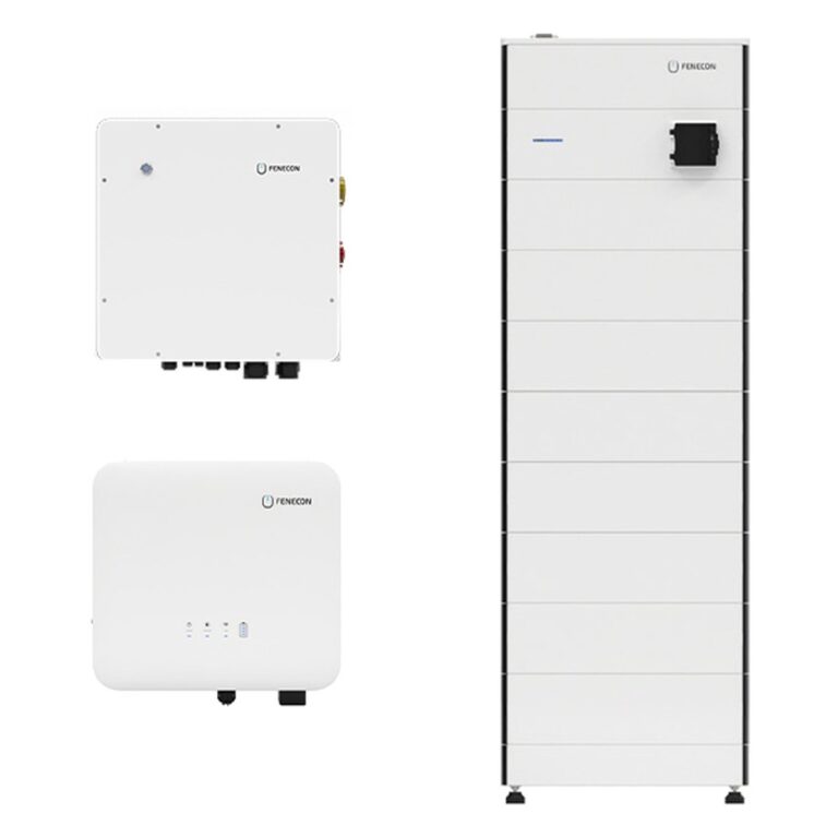Fenecon Home DC 10 + 22.4 kWh mit Ersatzstrom – Komplettsystem mit Fenecon Home 10 kW Hybridwechselrichter, BMS, FEMS-Box und 8 Batteriemodulen GEN2 (22,4 kWh nutzbar) inkl. automatischer Verbraucherumschaltung