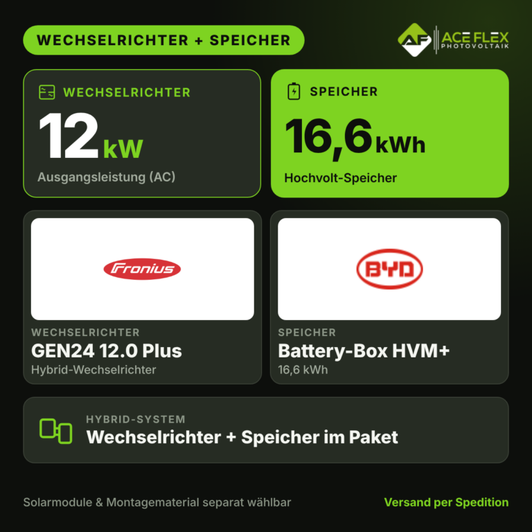 Fronius Symo GEN24 12.0 + BYD 16.6 (HVM+)